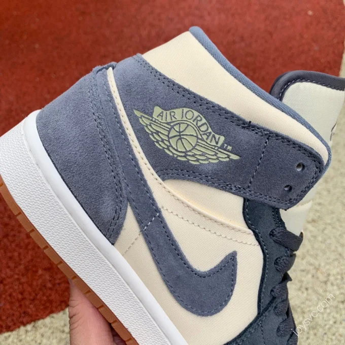 Air Jordan 1 Mid Coconut Milk Grey White Sneakers DN4281-100