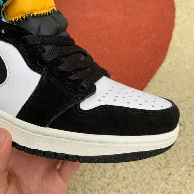 Air Jordan 1 Zoom Air CMFT White Black Yellow Sneakers CT0978