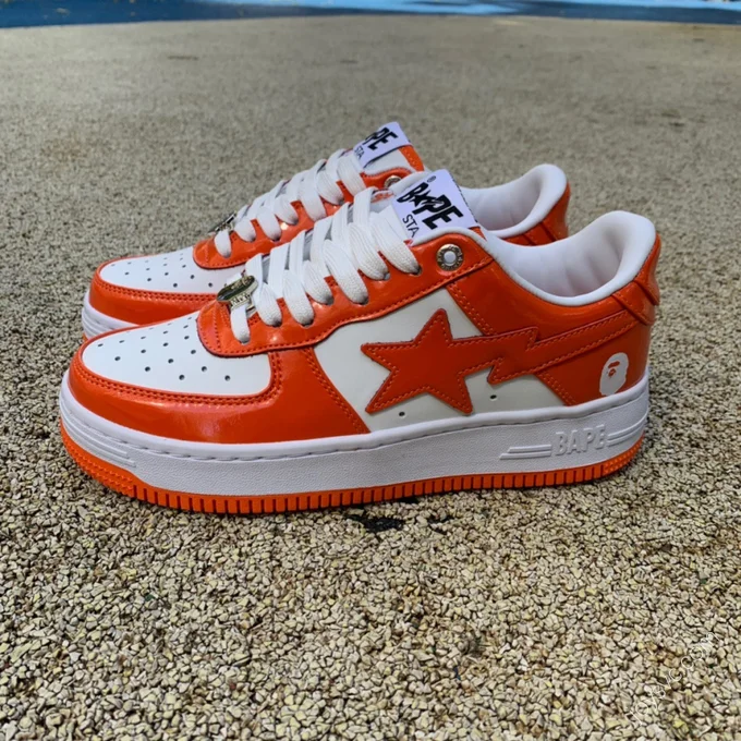 BAPE STA SK8 Orange White