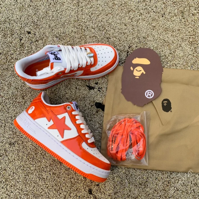 BAPE STA SK8 Orange White