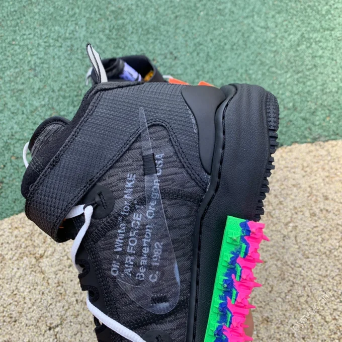 Off-White x Nike Air Force 1 Mid Purple Black DO6290