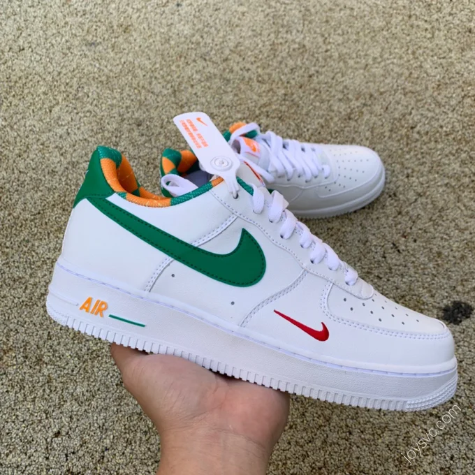 Nike Air Force 1 White/Green Double Swoosh DD8501-161