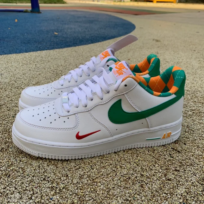 Nike Air Force 1 White/Green Double Swoosh DD8501-161