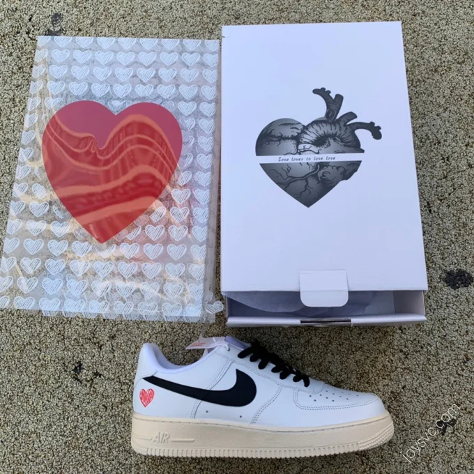 Nike AF1 Low Valentine's Day Black White Sneakers