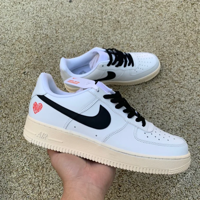 Nike AF1 Low Valentine's Day Black White Sneakers