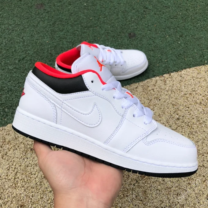 Air Jordan 1 Low Black White Red 553560-160