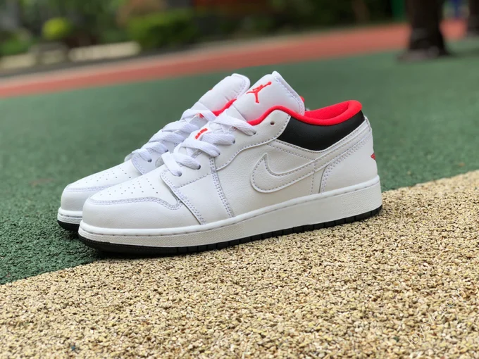 Air Jordan 1 Low Black White Red 553560-160