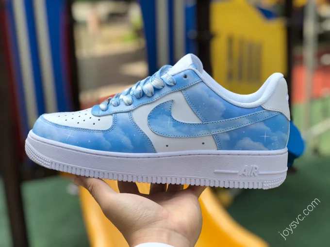 Nike Air Force 1 White/Blue Starry Sky AQ4134-100