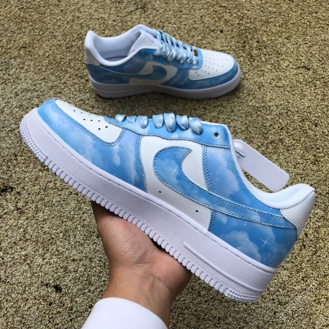 Nike Air Force 1 White/Blue Starry Sky AQ4134-100