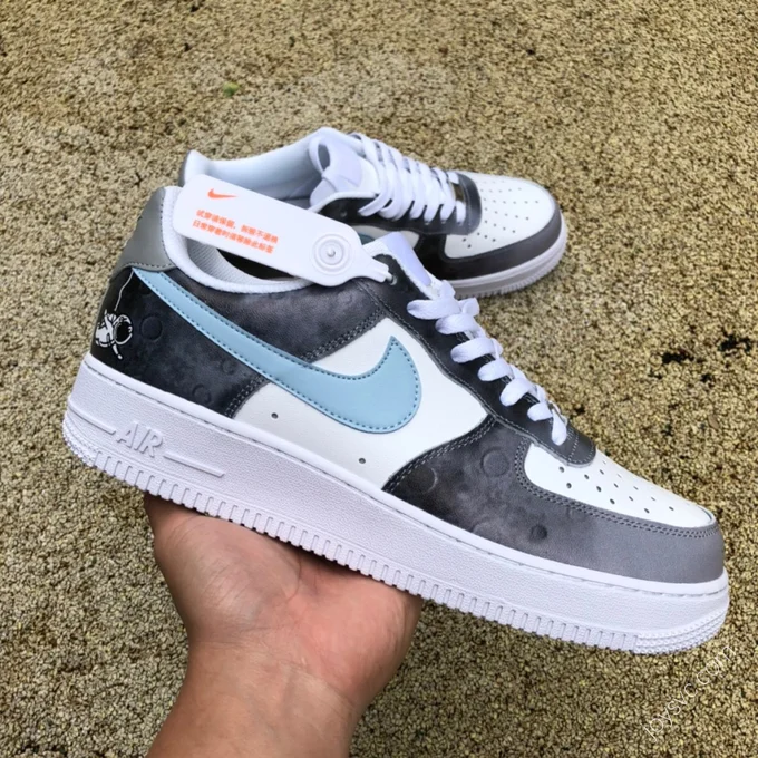 Nike Air Force 1 Low White/Grey/Blue Swoosh BS8872-033