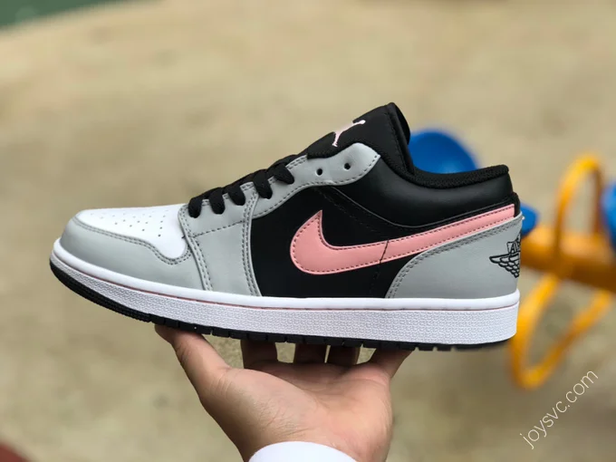 Air Jordan 1 Low Black Pink 553558-062