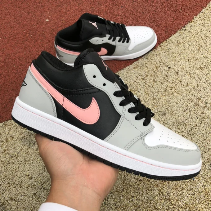 Air Jordan 1 Low Black Pink 553558-062