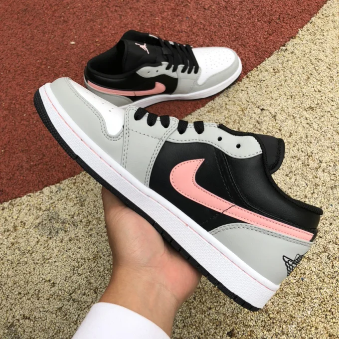 Air Jordan 1 Low Black Pink 553558-062