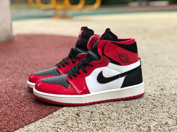 Air Jordan 1 Zoom Black White Red Sneakers CT0979-610