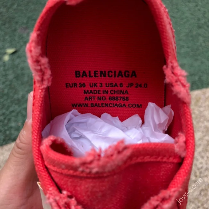 Balenciaga Paris White Red