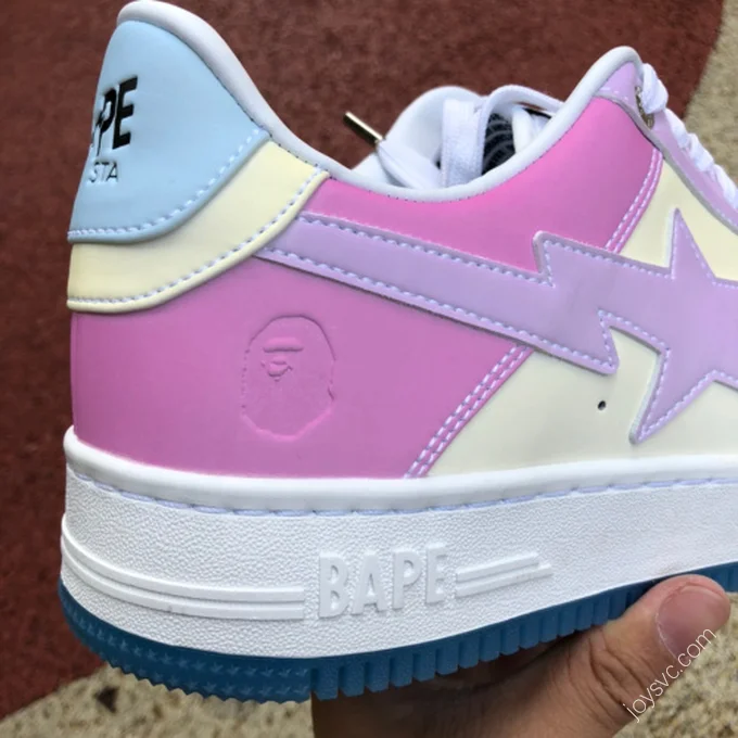 BAPE STA SK8 Pink White