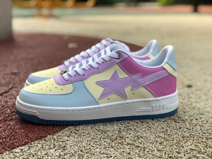 BAPE STA SK8 Pink White