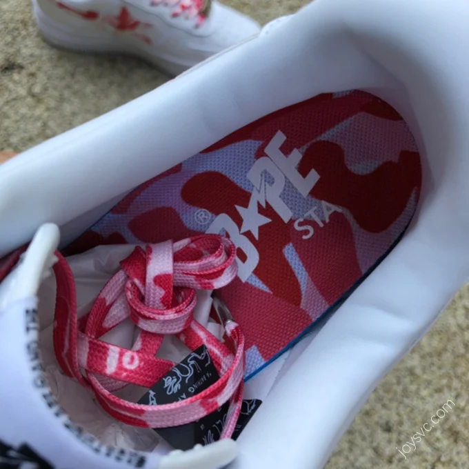 BAPE STA SK8 Red White