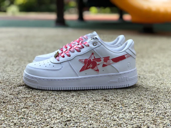 BAPE STA SK8 Red White