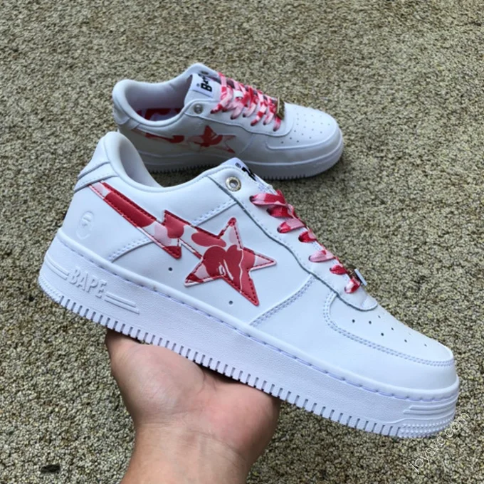 BAPE STA SK8 Red White