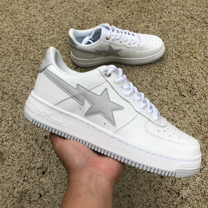 BAPE STA SK8 Grey White