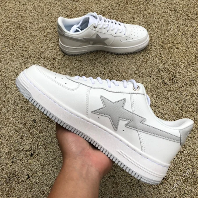 BAPE STA SK8 Grey White