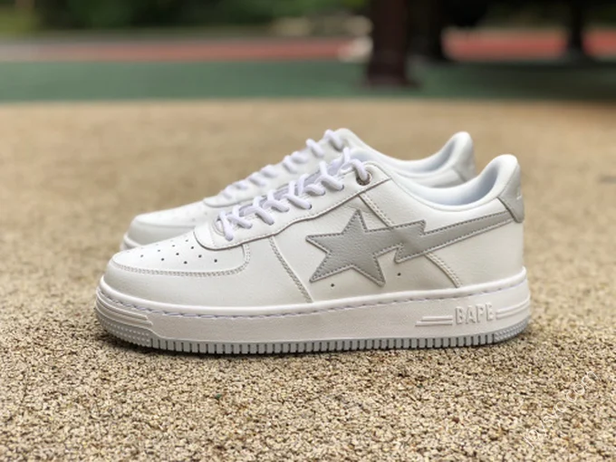 BAPE STA SK8 Grey White