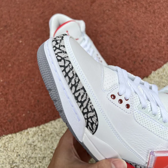 Air Jordan 3 Katrina White Red Sneaker 136064-116