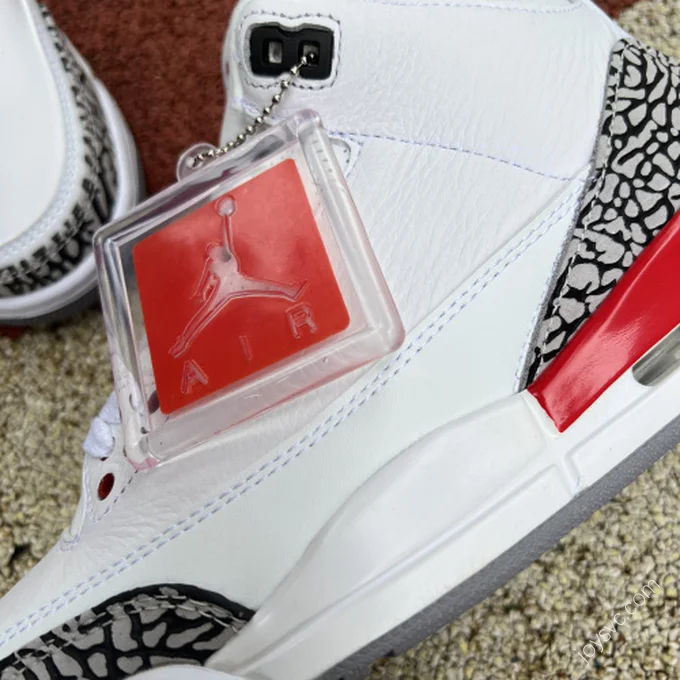 Air Jordan 3 Katrina White Red Sneaker 136064-116