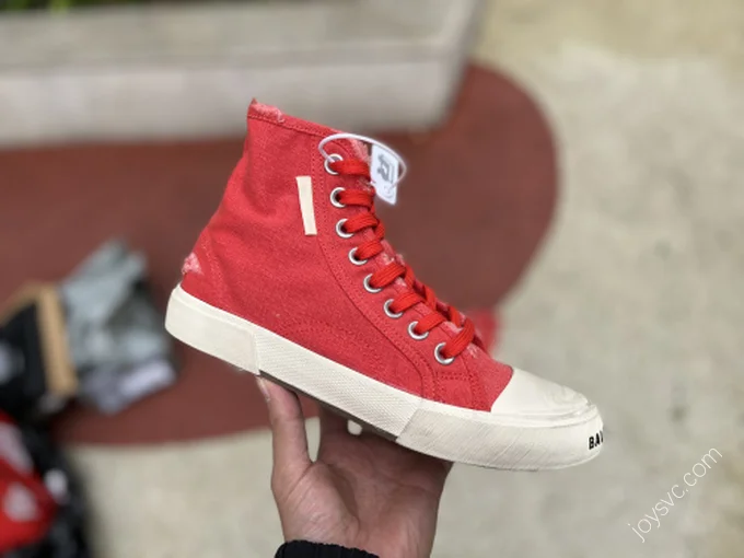 Balenciaga Paris High White Red