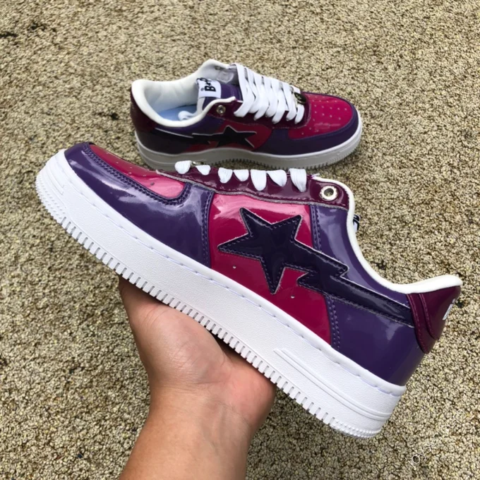 BAPE STA SK8 Red Purple