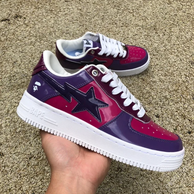 BAPE STA SK8 Red Purple