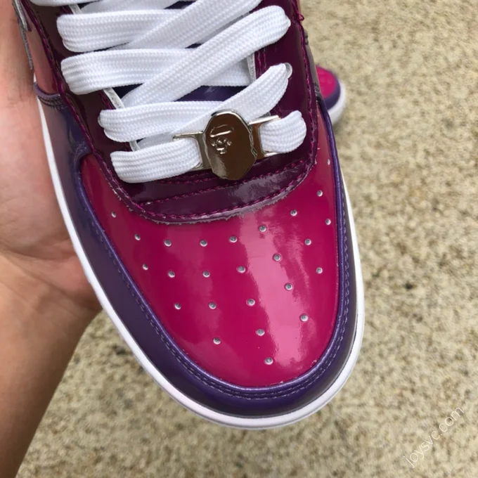 BAPE STA SK8 Red Purple