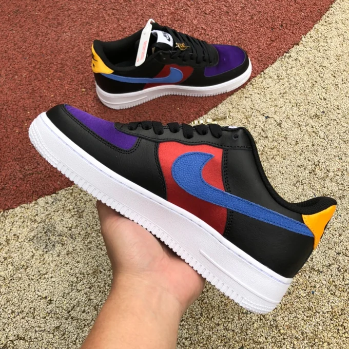 Nike Air Force 1 LV8 EMB Black/Red/Gold DN4178-001