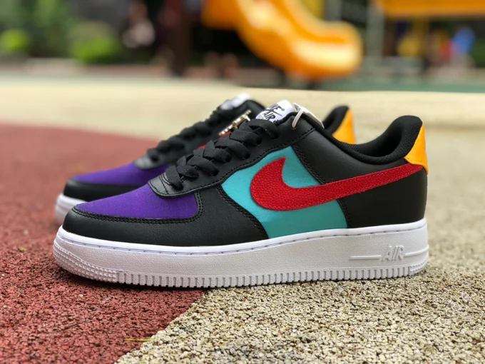 Nike Air Force 1 LV8 EMB Black/Red/Gold DN4178-001