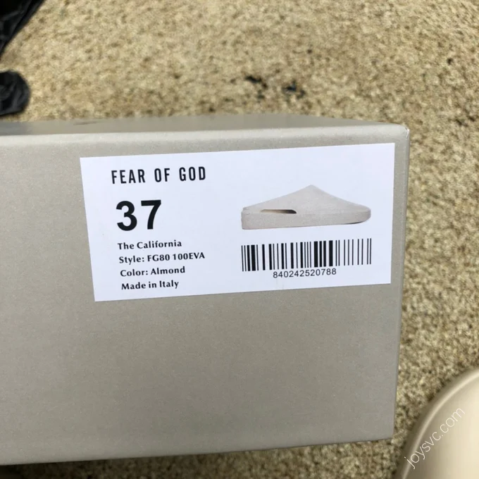 Fear of God 7th The California Grey FG80-100EVA-Concrete