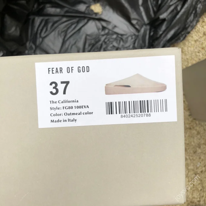 Fear of God 7th The California Grey FG80-100EVA-Concrete