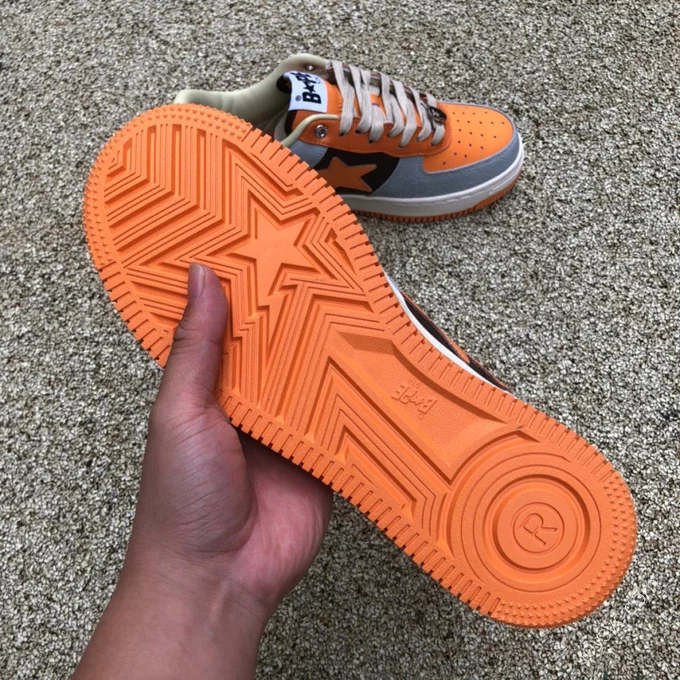 BAPE STA SK8 Grey Orange