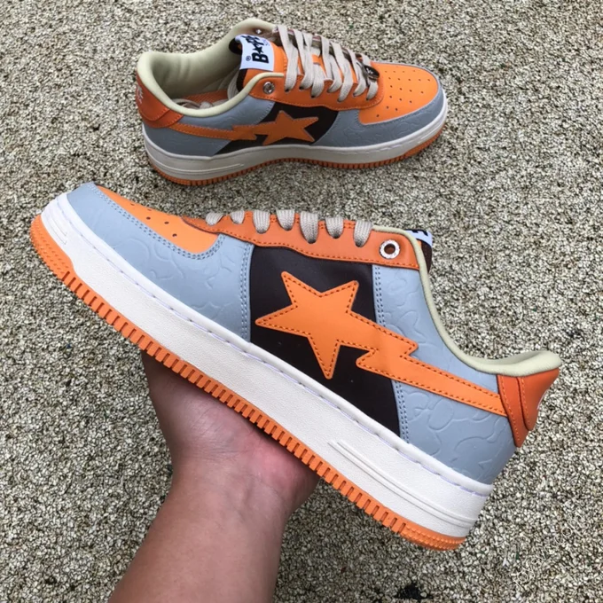 BAPE STA SK8 Grey Orange