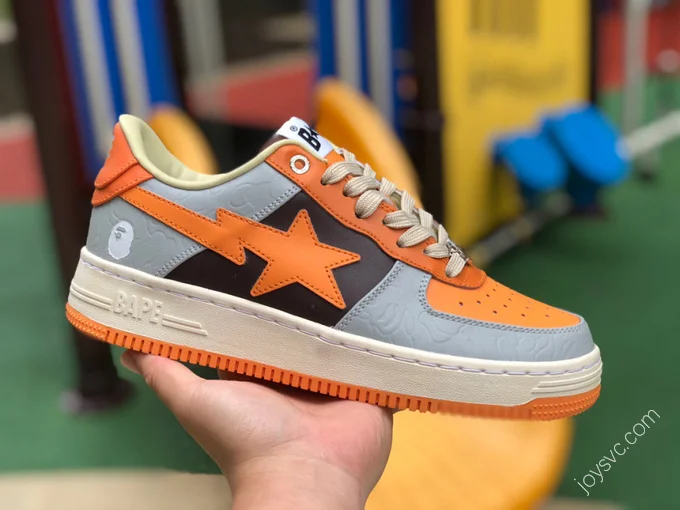 BAPE STA SK8 Grey Orange