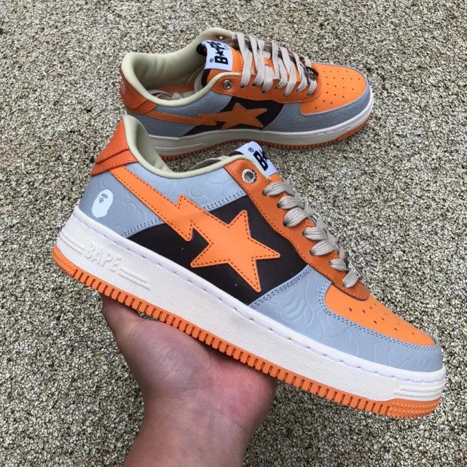 BAPE STA SK8 Grey Orange