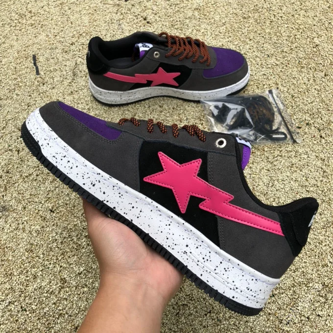 BAPE STA SK8 Black Purple Pink