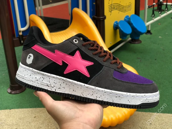 BAPE STA SK8 Black Purple Pink