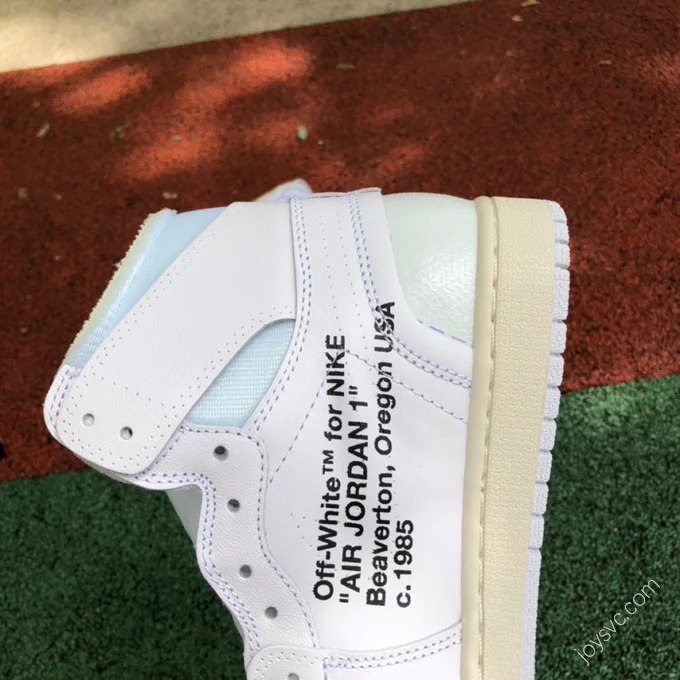 Air Jordan 1 x OFF-WHITE White Sneakers AQ0818-100