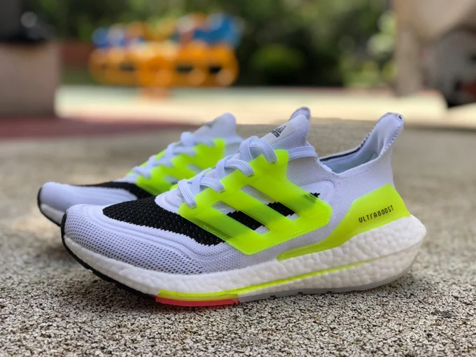 Adidas Ultraboost 21 Green White