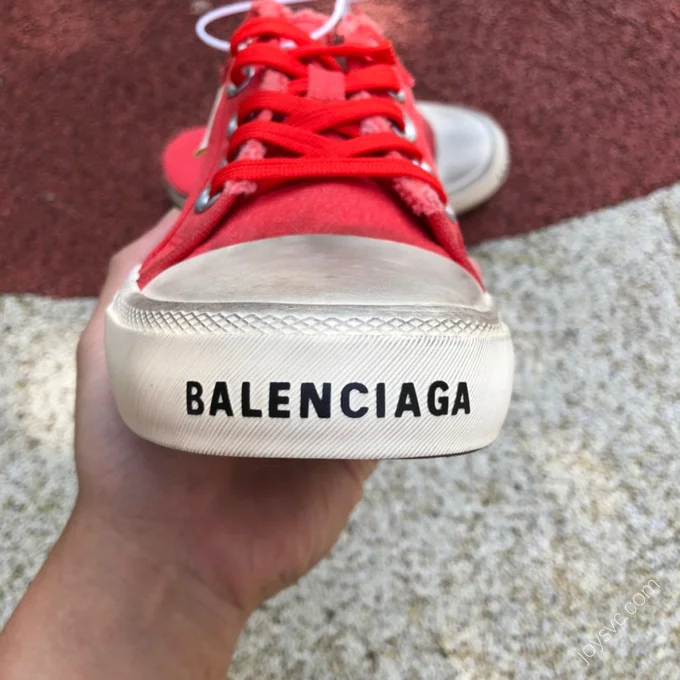 Balenciaga Paris Mule White Red