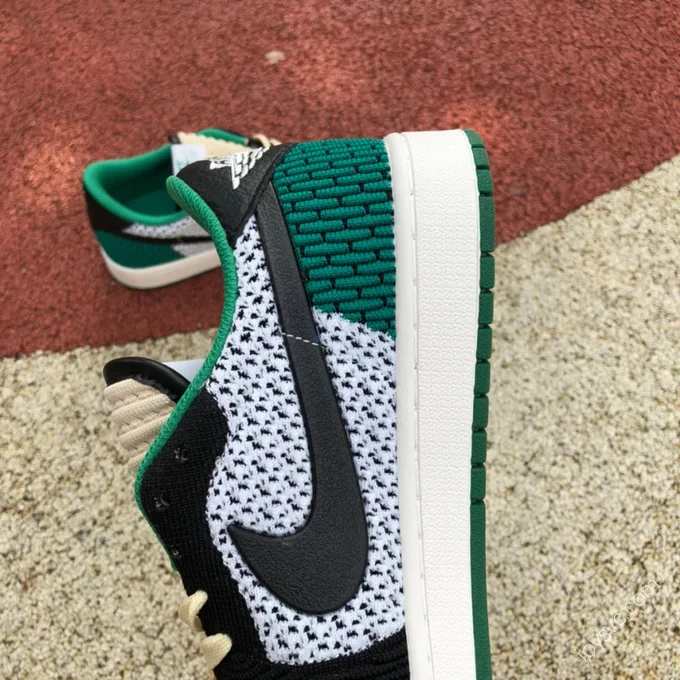 Air Jordan 1 Low Flyknit White Green DM7866-316