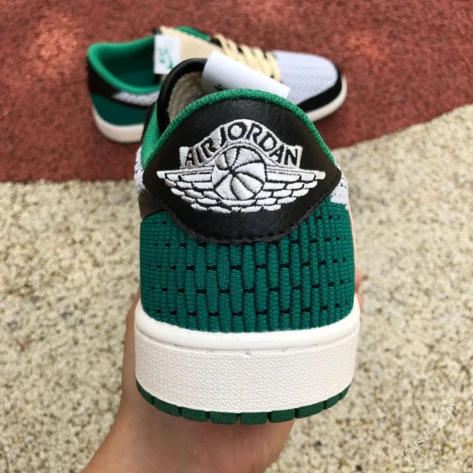 Air Jordan 1 Low Flyknit White Green DM7866-316