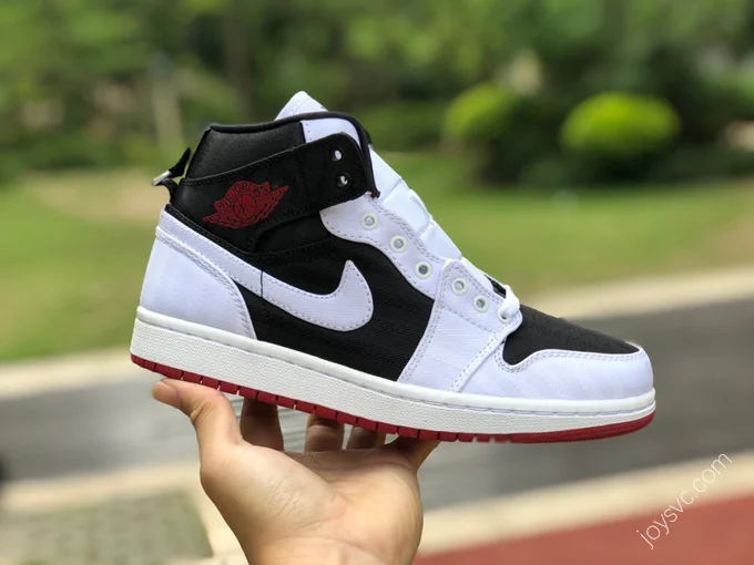 Air Jordan 1 Mid Black White Red Sneakers DD9338-016