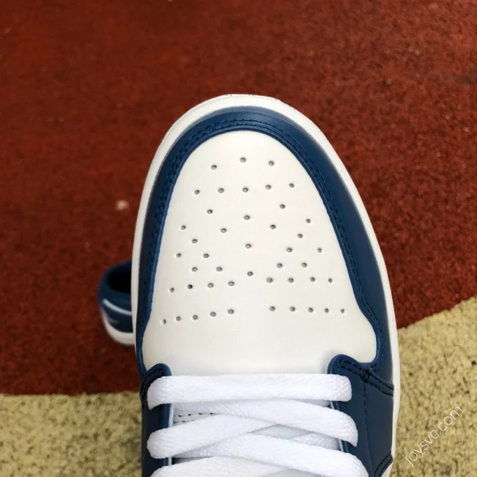 Air Jordan 1 Low White Blue Navy Sneakers DC0774-114